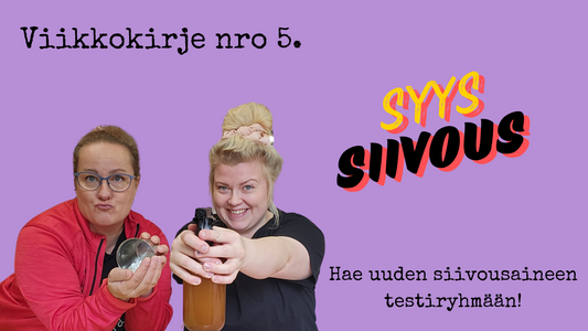 Vikkokirje 5: Syyssiivousta ja testiryhmähaku