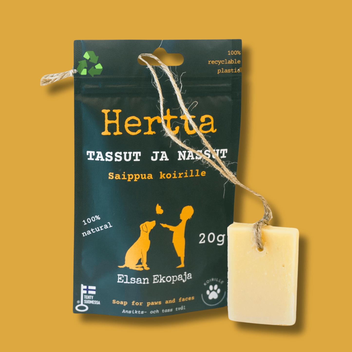 Hertta tassut- ja nassut saippua 20g 8,90€