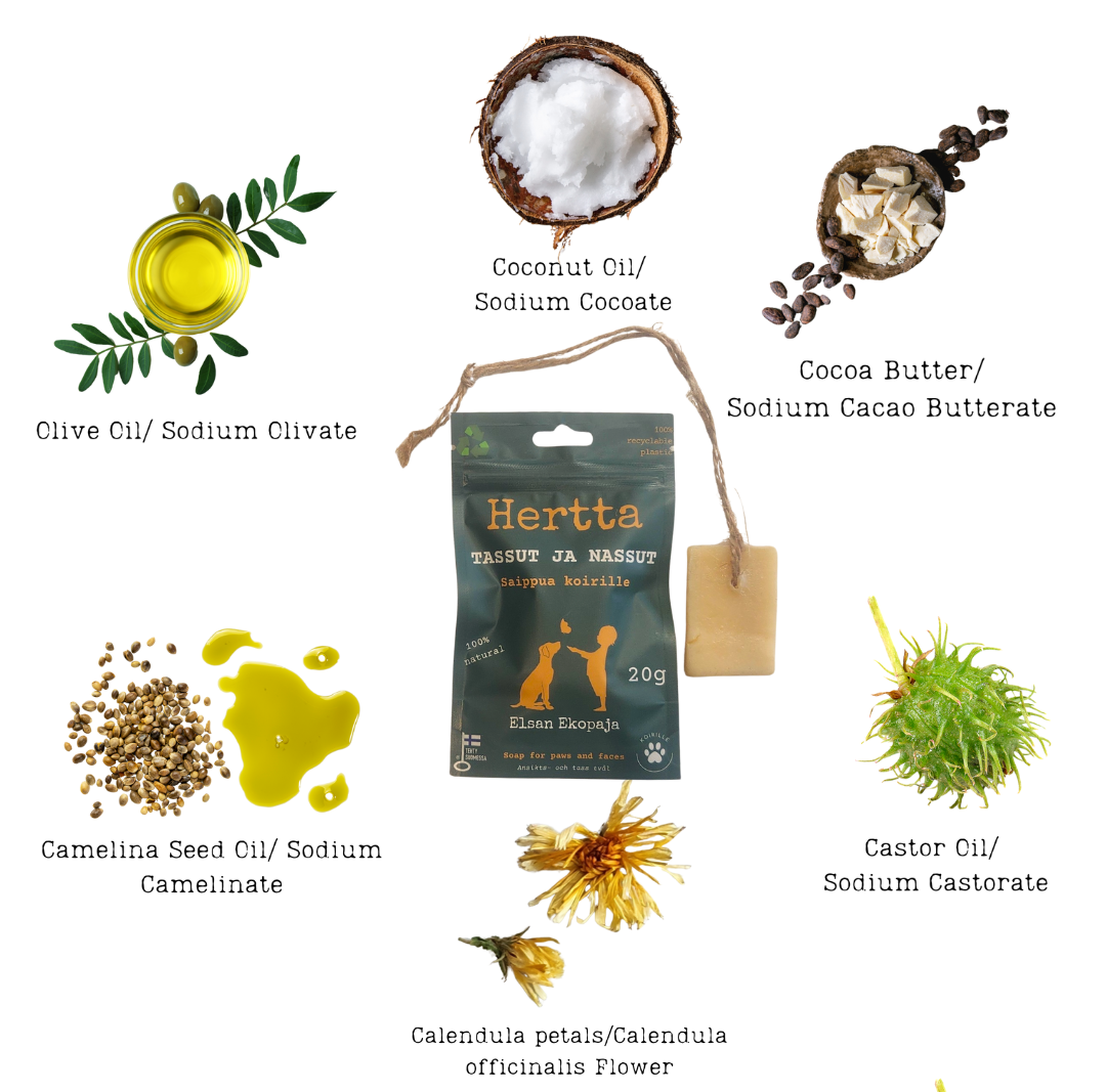Hertta tassut- ja nassut saippua 20g 8,90€