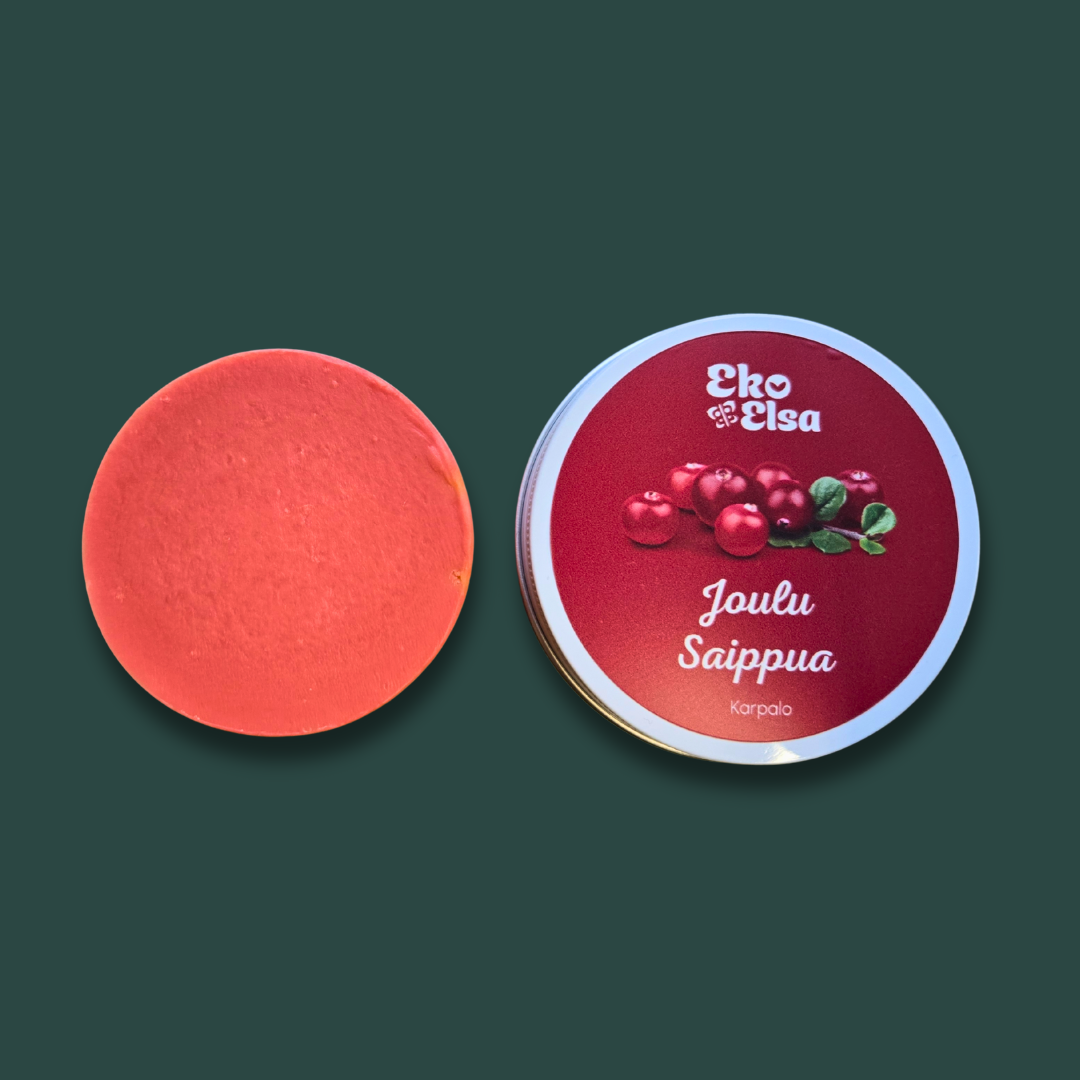 Joulusaippua karpalo 12,80€ (palaa myyntiin 28.11.)