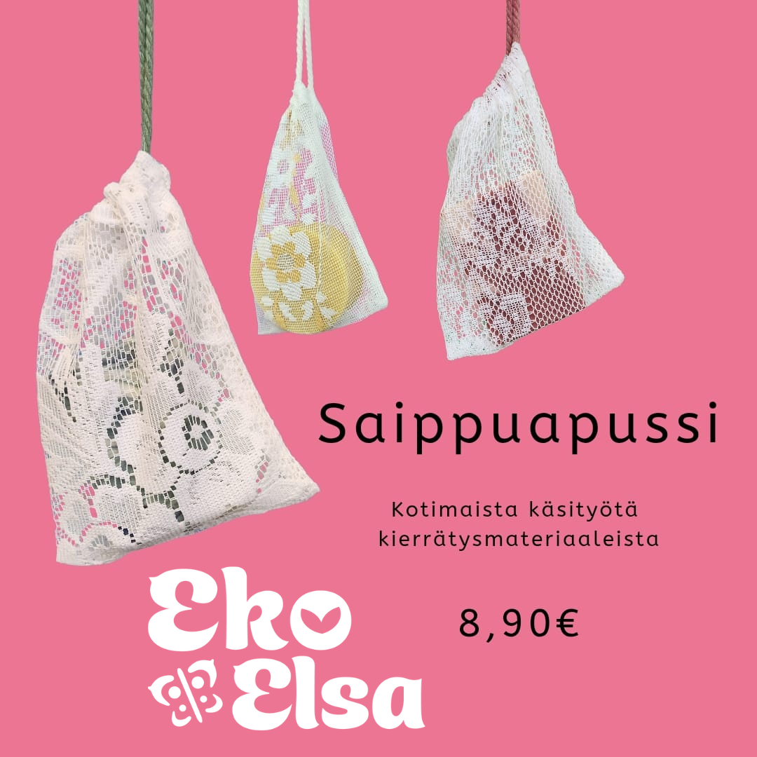 Saippuapussi valkoinen naru 8,90€