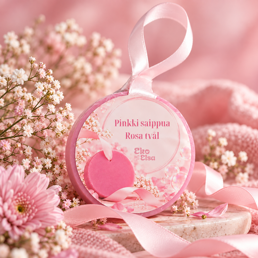 Pinkki saippua 13,90€ -2€ Roosa-nauha keräykseen