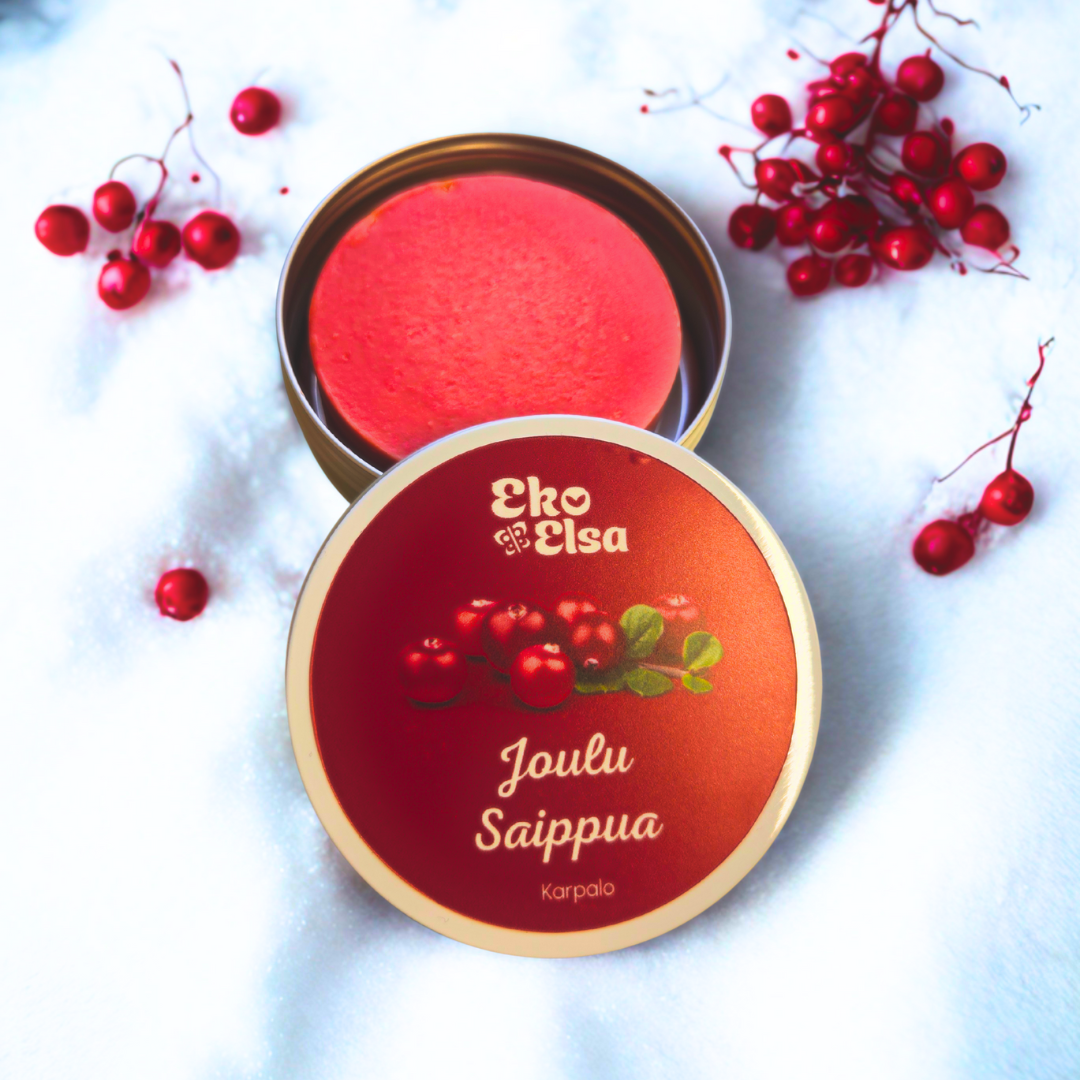 Joulusaippua karpalo 12,80€ (palaa myyntiin 28.11.)