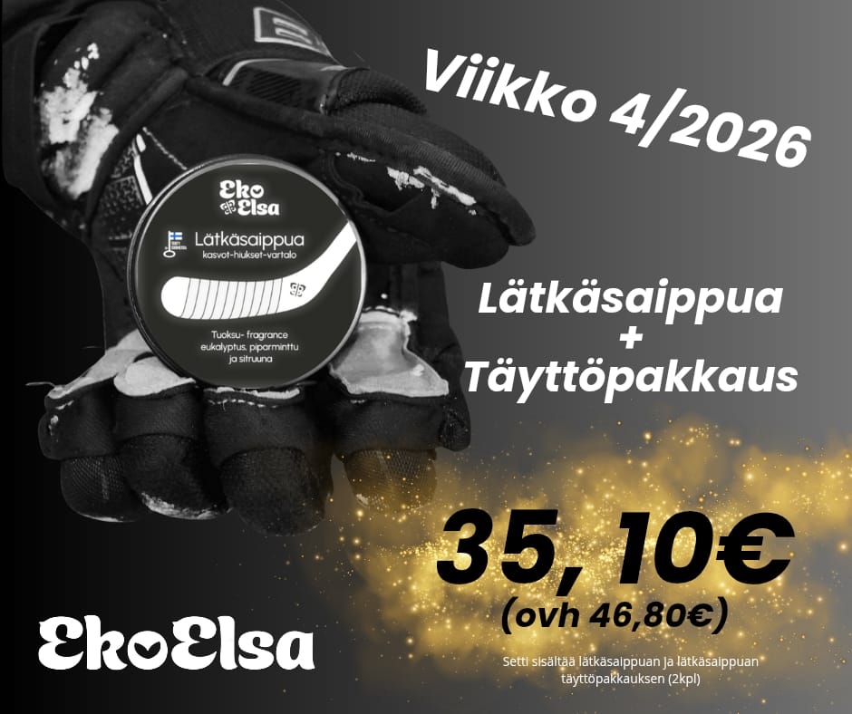 Lätkäsaippua + täyttöpakkaus (yht. 3 tuotetta) 35,10€