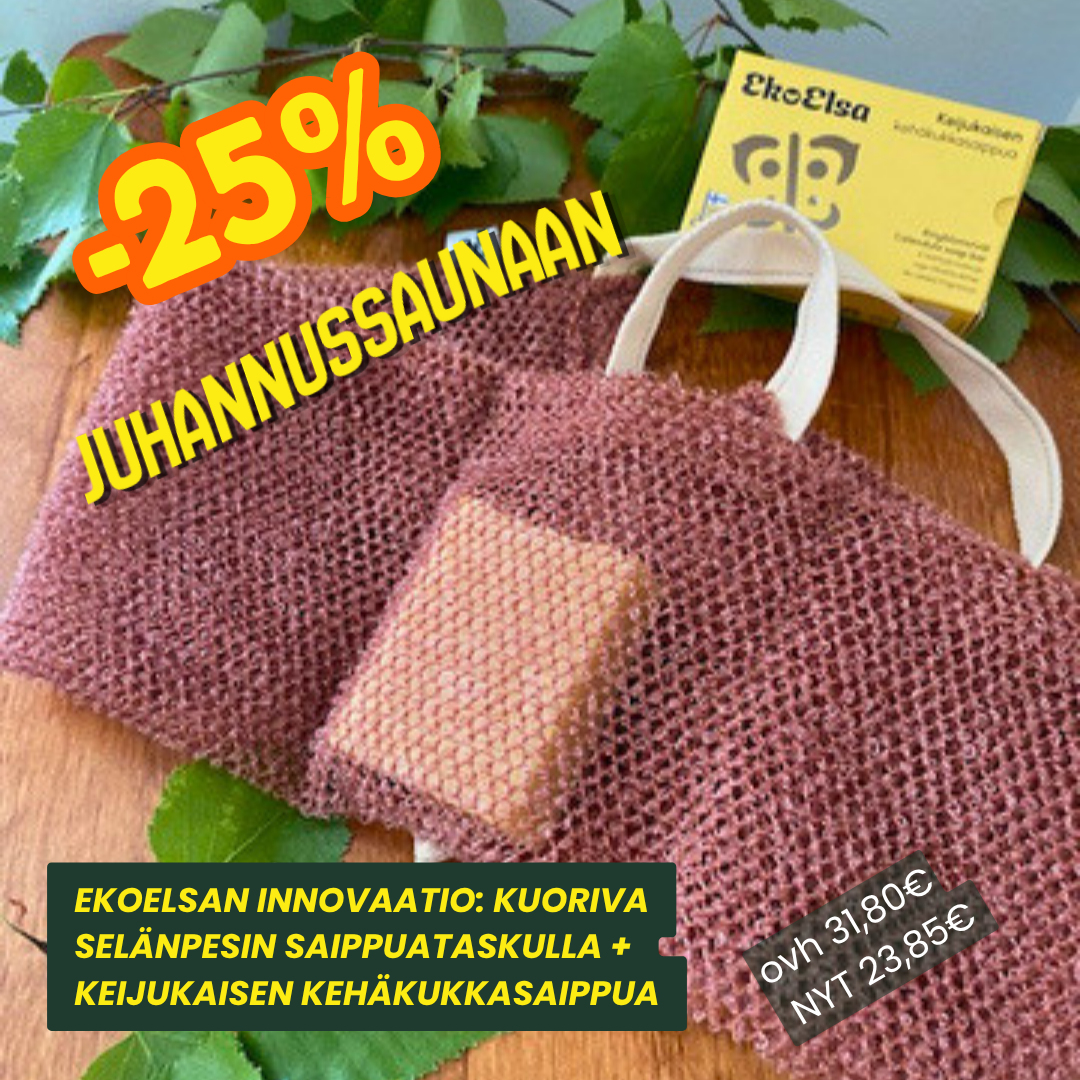 Selänpesin ja Keijukaisen kehäkukkasaippua 23,85€ (ovh 31,80€)