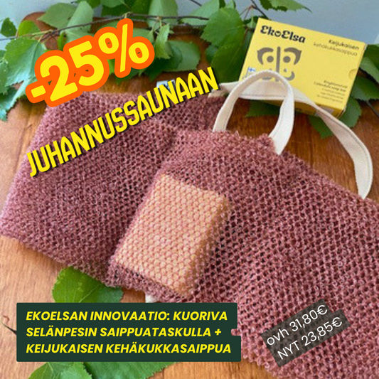 Selänpesin ja Keijukaisen kehäkukkasaippua 23,85€ (ovh 31,80€)