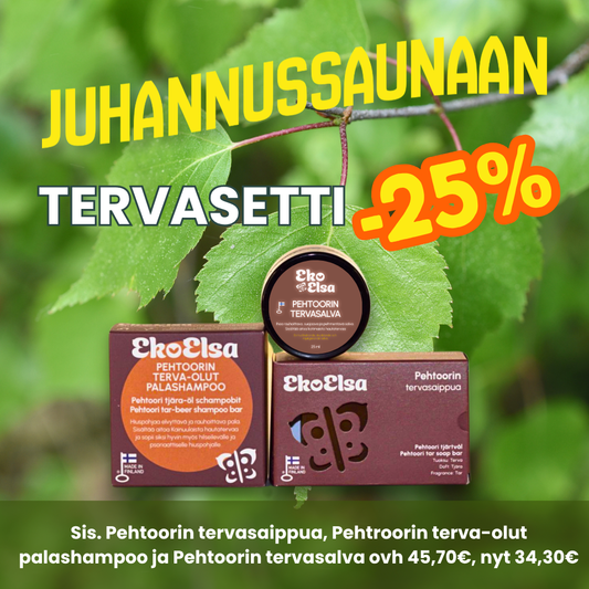Tervasetti -25% NYT 34,30€ (ovh 45,70€)