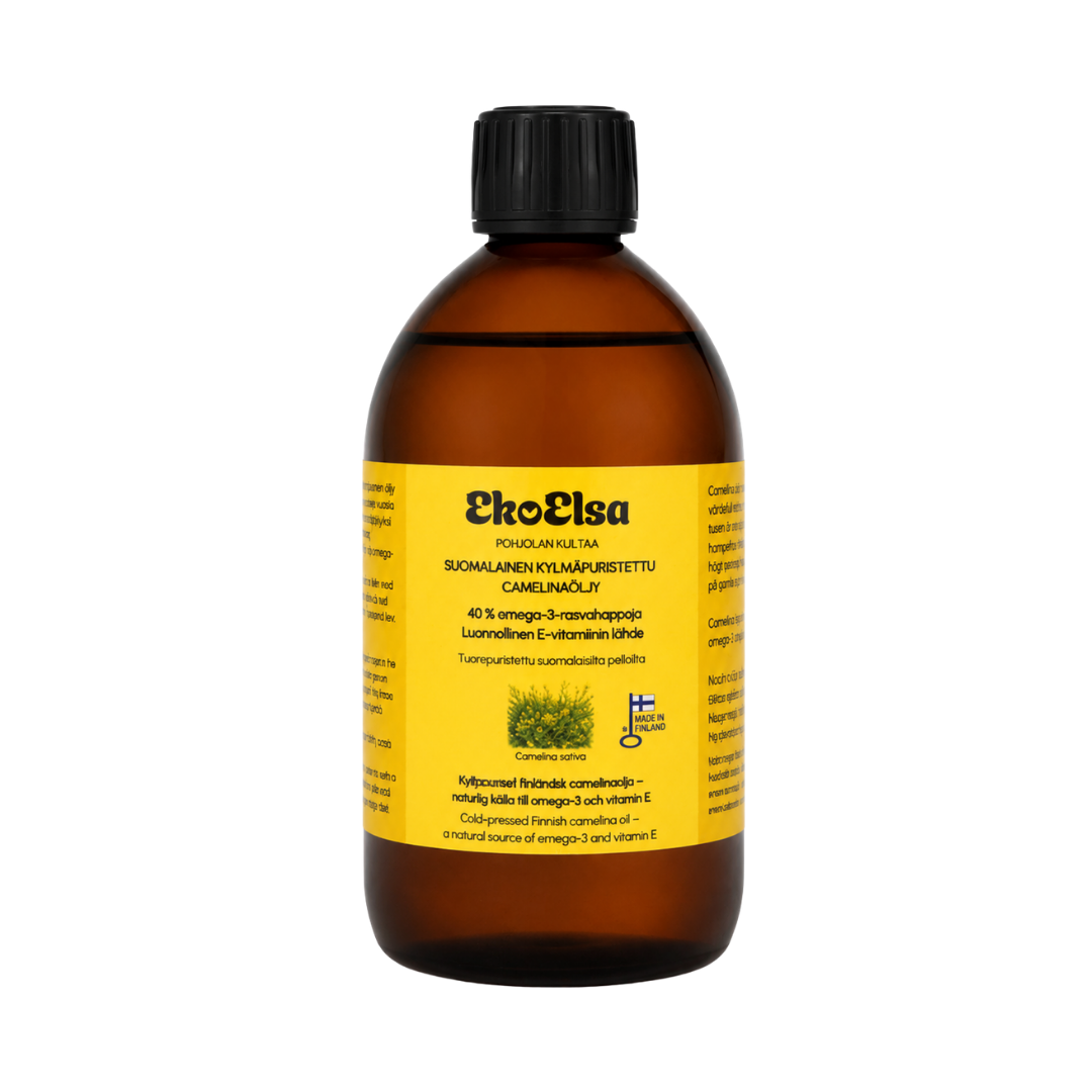 UUTUUS! CAMELINAÖLJY 500 ml 24,90€
