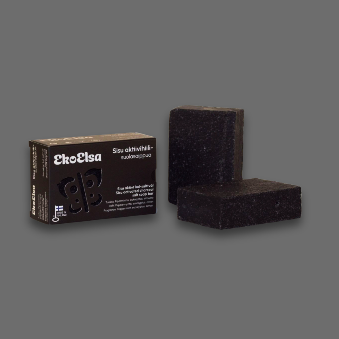 Sisu-aktiivihiili-suolasaippua 16,90€