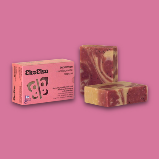 Mamman mansikkamaito-saippua 11,90€